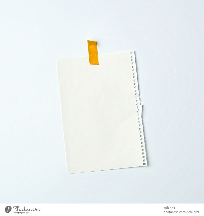 white crumpled sheet of paper Design Paper Write Yellow White Advertising notebook education Spiral Adhesive backdrop background Blank Cardboard communication