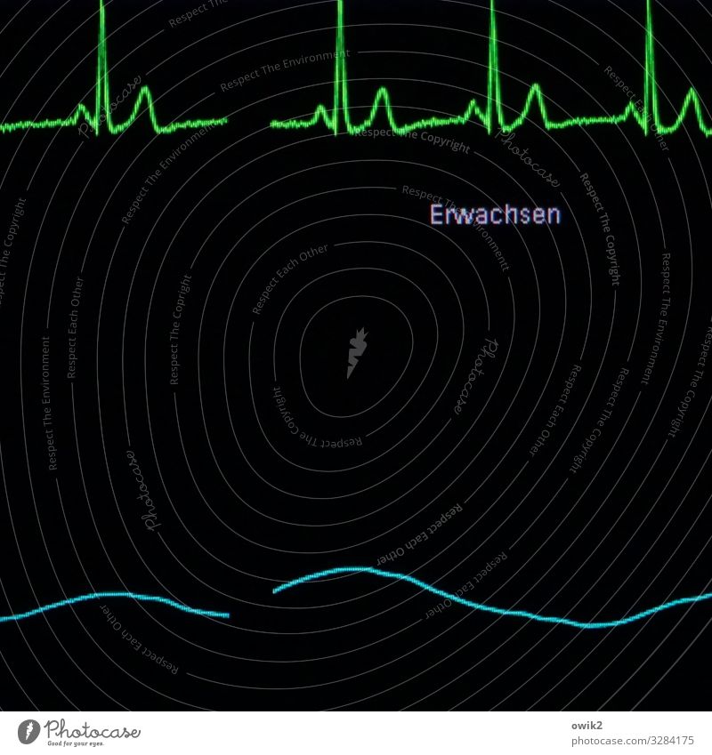 screen saver Screen ekg Electrocardiogram Pulse Frequency Display Cardiovascular system Curve Plastic Sign Characters Green Black Turquoise