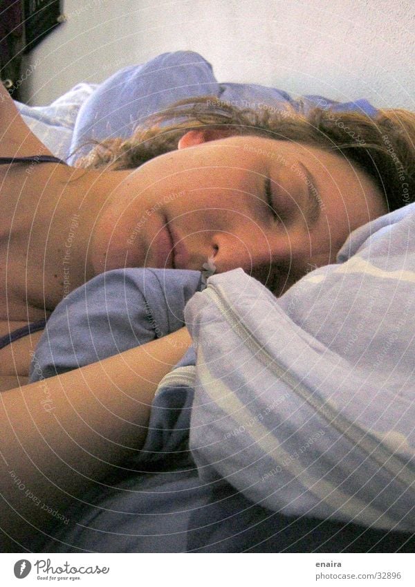 Sweet dreams Woman Sleep Dream Bed Night Portrait photograph portrait