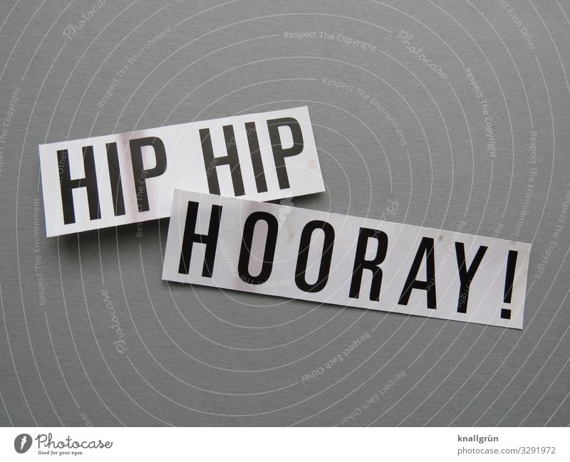 hip hip hooray! Characters Signs and labeling Communicate Gray Black White Emotions Moody Joy Happy Happiness Joie de vivre (Vitality) Enthusiasm Applause