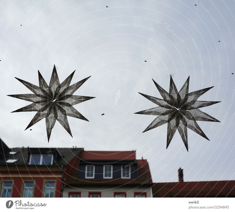 Gemini Work of art Star (Symbol) Clouds Bautzen Germany Small Town Downtown Populated House (Residential Structure) Wall (barrier) Wall (building) Window Roof