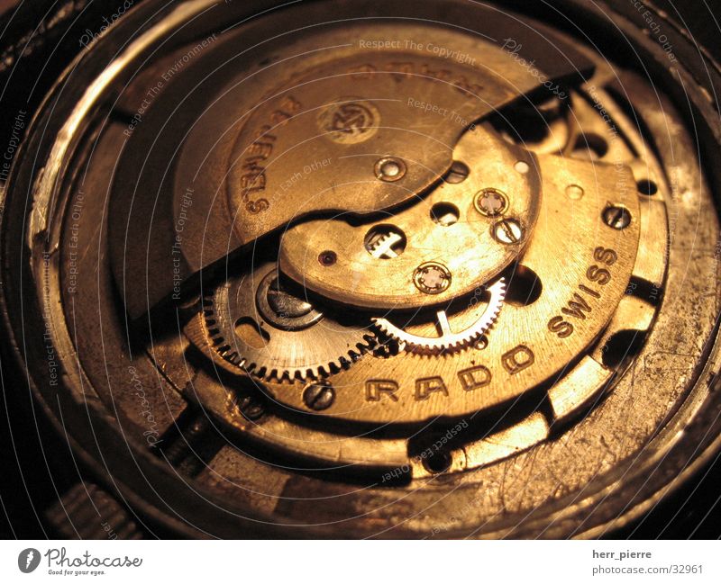 bad buy Clock Watch mechanism Mechanics Automatic Scrap metal Electrical equipment Technology Work of art Gearwheel Old swiss made