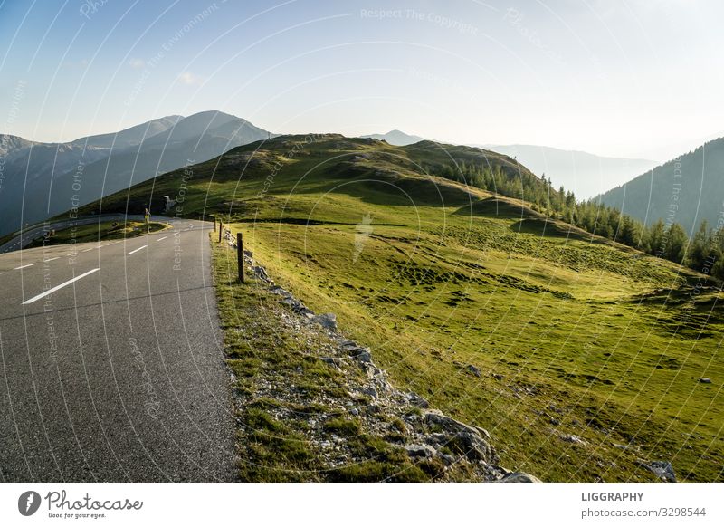 The Nockalm Road. Bicycle Nature Landscape Plant Air Sky Grass Mountain Transport Motoring Street Discover Going Walking Vacation & Travel Adventure