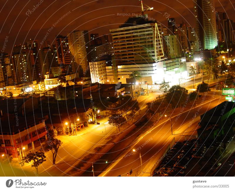 nocturnal city Town Night South America Street Landscape