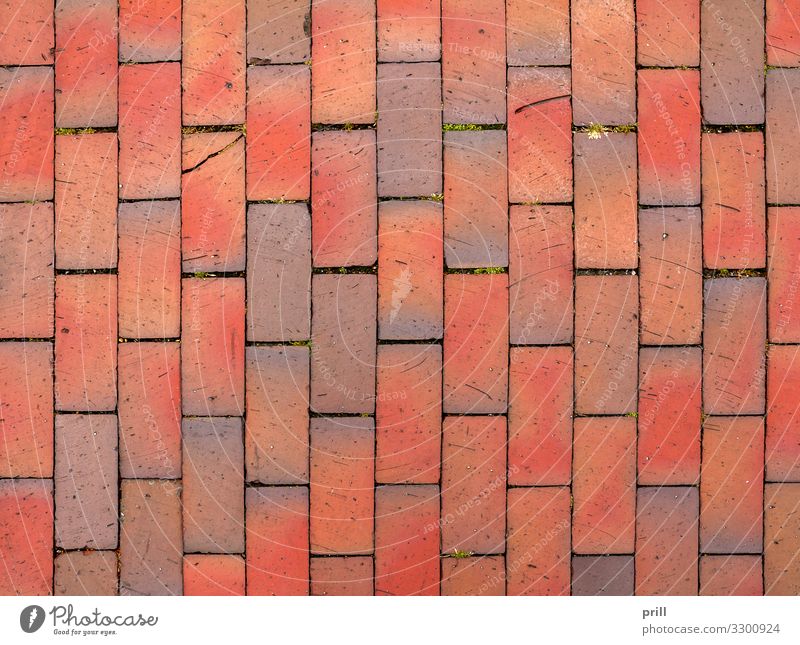 red cobblestone background Stone Brick Together Brown Red paving stone clay bricks Tile full-frame image reason Background picture Seam Stitching tight