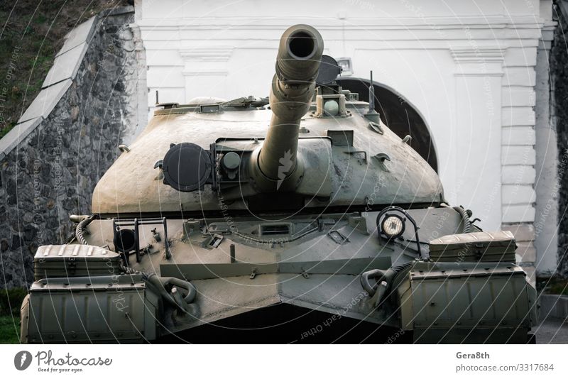military army equipment armored tank on a city street in Ukraine House (Residential Structure) Building Transport Street Threat Protection War Crimea Armour