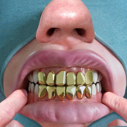 show teeth Mouth Lips Fingers Hideous Whimsical Gold tooth Gum Indicate Teeth Nose Colour photo Close-up