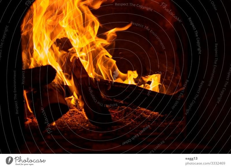 View of flame produced by a campfire Camping Fire Warmth Hot Bright Red Dangerous Energy Blaze blazing burn burning burnt Carbon charcoal combustion danger