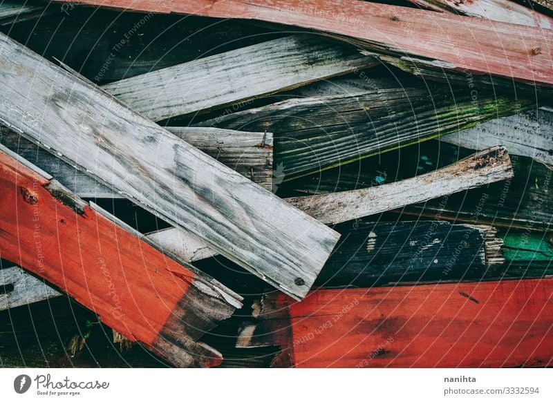 Old and grunge wooden texture Wallpaper Wood Rust Faded Authentic Cool (slang) Retro Trashy Gray Red Colour Consistency Surface Grunge broken vintage filter