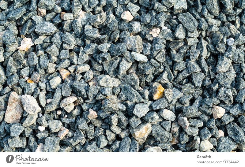 texture of construction crushed stone Stone Small background Blank building material Consistency Pattern