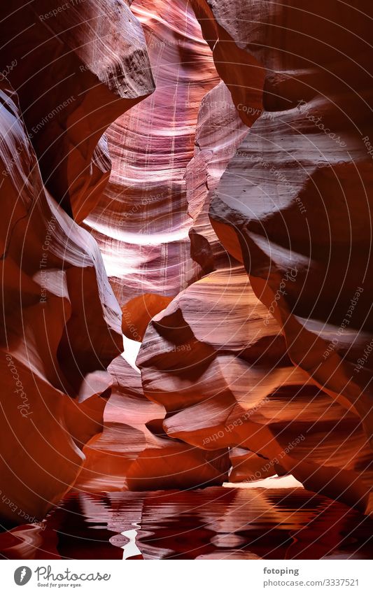 Antelope Canyon in Arizona Beautiful Vacation & Travel Tourism Nature Landscape Sand Air Water Rock Tourist Attraction Stone Illuminate Red Americas antelope