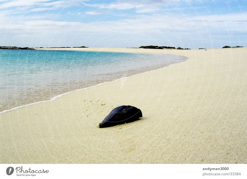 Stone off lagoon Bay Lagoon Beach Deserted