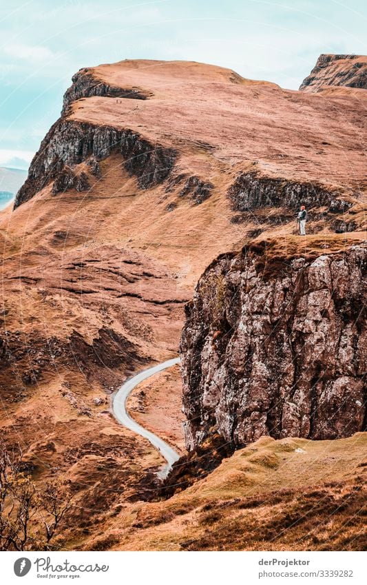 Road on Isle of Skye Vacation & Travel Tourism Trip Adventure Far-off places Freedom Mountain Hiking Environment Nature Landscape Plant Spring Bad weather Rock