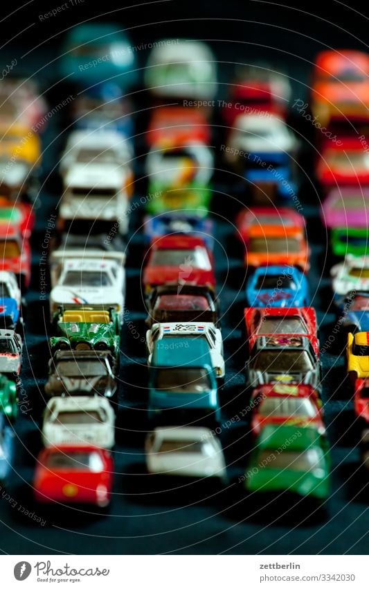 traffic jam Car Driving mass Crowd of people Replication Row Toys Tracks Traffic jam Stand Street Road traffic Speed Transport Many Full Crowded Deserted