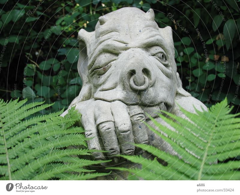 gatekeeper Statue Sculpture Fantasy literature Watchfulness Portrait photograph Obscure Garden