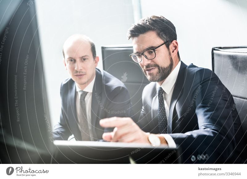 Business team analyzing data at business meeting, Money Success Work and employment Profession Workplace Office Financial Industry Financial institution Meeting