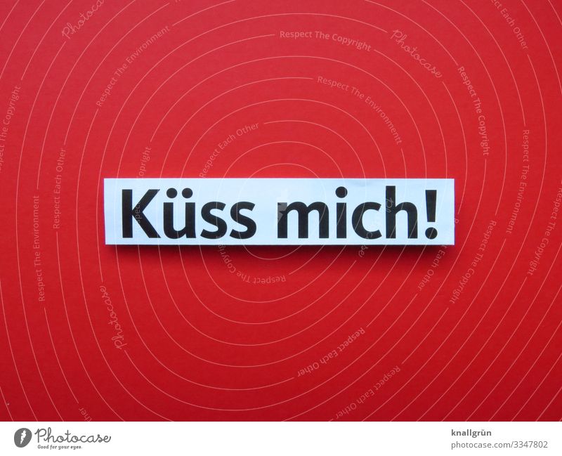Kiss me! Kiss me! Characters Signs and labeling Communicate Kissing Together Red Black White Emotions Happy Sympathy Love Infatuation Romance Desire Lust