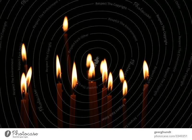 Multicrystals candles Church Church candles Dark Light Grief christmas Fire