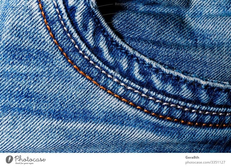 texture pocket of blue crumpled jeans macro closeup Clothing Jeans Utilize background background jeans Blank blue jeans Denim detailed faded jeans folds denim