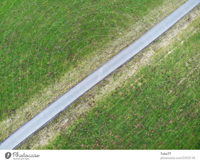 #Economic path from above 1 Winter Environment Nature Landscape Plant Park Meadow Field Esthetic dronenbild Aerial photograph Colour photo Exterior shot