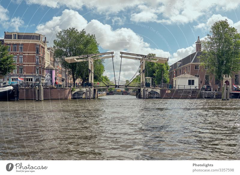 Amsterdam - Canals - Bridge Netherlands Europe Town Port City Downtown Old town Manmade structures Architecture Tourist Attraction Landmark Boating trip Observe