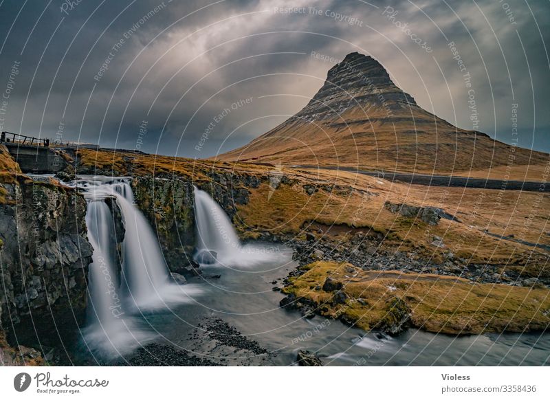 Kirkjufell Iceland Waterfall Mountain Sukkurtoppen Volcano Long exposure Discover Clouds