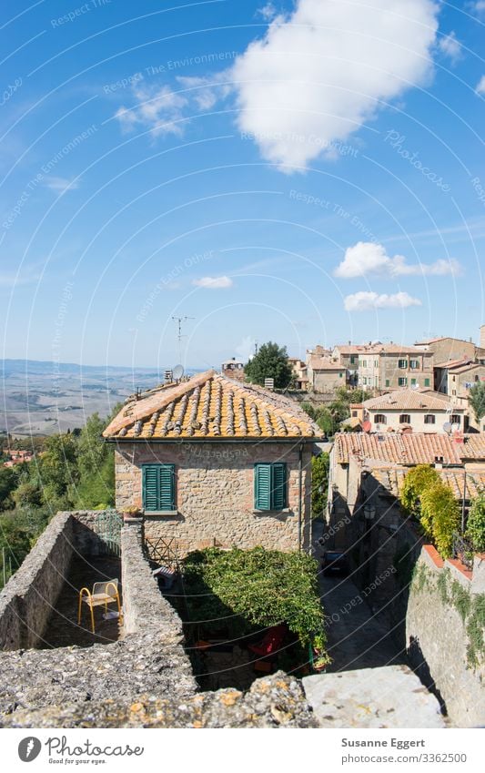 city view Vacation & Travel Tourism Summer vacation Small Town Old town House (Residential Structure) Dream house Terrace Living or residing Tuscany Italy