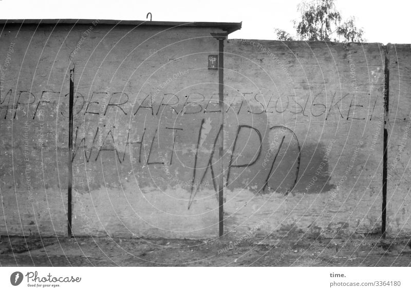 Contemporary History | Big Plans 1975 Wall (building) Wall (barrier) graffiti Communist party Elections Steel carrier Painted policy History of the Party Gray