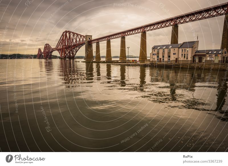 Firth of Forth railway bridge. Lifestyle Design Relaxation Leisure and hobbies Vacation & Travel Tourism Sightseeing City trip Economy Industry Art Architecture