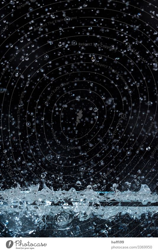 abstract water forms, drops, splashes against a black background Water Drops of water Esthetic Exceptional Dark Elegant Fluid Fresh Glittering Cold Wet Clean