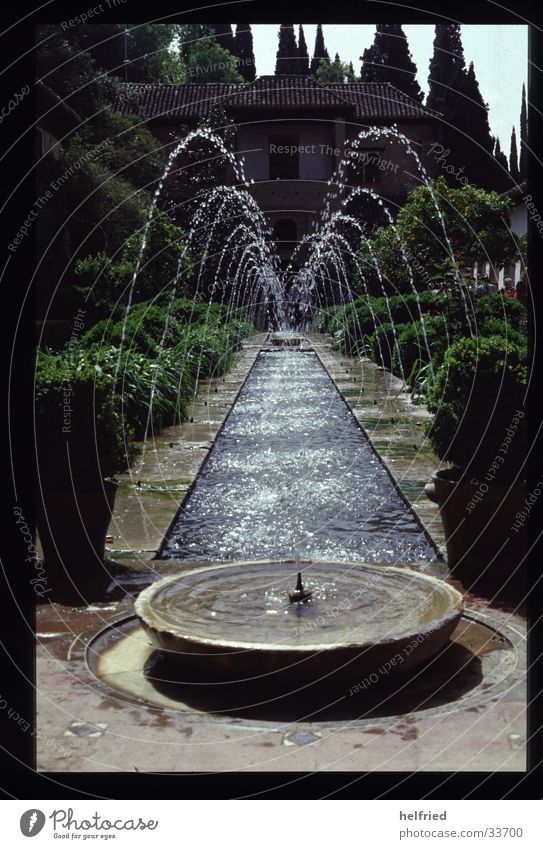 water features Europe Spain Granada Park Architecture Water