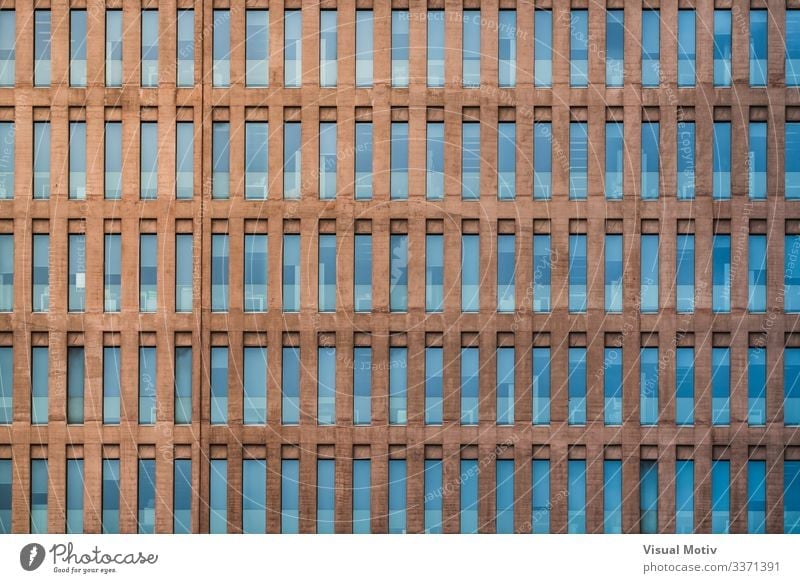 Uniform facade of a building Design Office Building Architecture Facade Colour urban facade windows glazed windows abstract background building facade