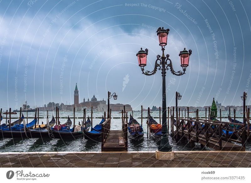 View to the island San Giorgio Maggiore in Venice, Italy Relaxation Vacation & Travel Tourism Island House (Residential Structure) Water Clouds Town Tower