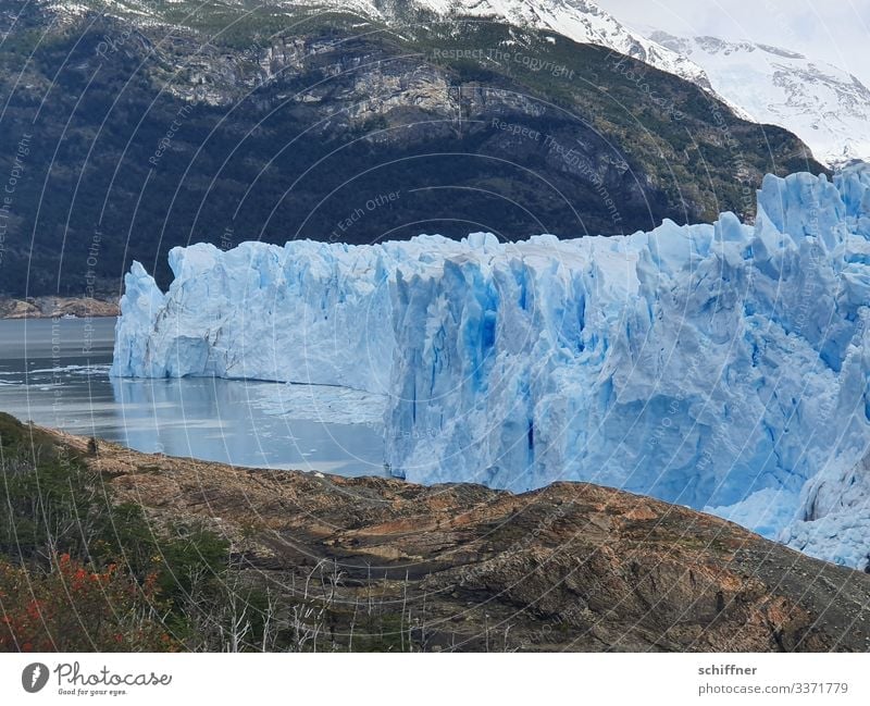 Argentine | Ice Age III Environment Nature Landscape Climate Climate change Frost Snow Rock Mountain Snowcapped peak Glacier Exceptional Cold Blue Cervasse
