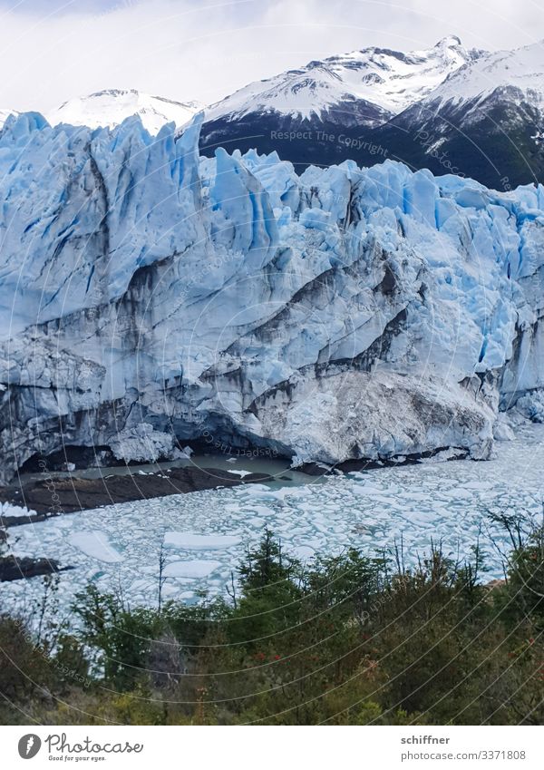 Tremendous - Perito Moreno glacier Glacier Glacier ice Glacial melt Glacier tongue glacial water Wall (building) ice peaks Patagonia Argentina