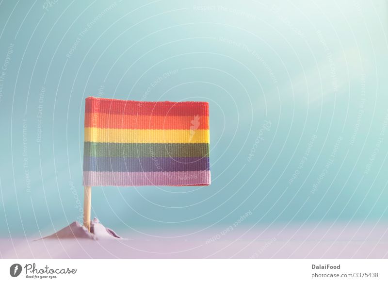 LGBT flag coming out of a mountain (concept) Mountain Homosexual Sky Flag Blue Future background Banner colorful Conceptual design concept appears lgbt lgbtq