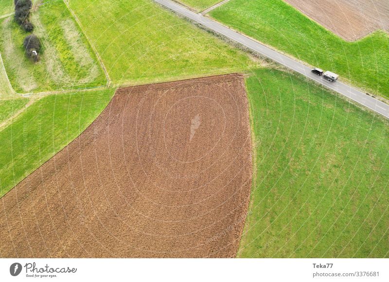 #Agriculture from above Winter Environment Nature Landscape Meadow Field Esthetic Colour photo Exterior shot Aerial photograph