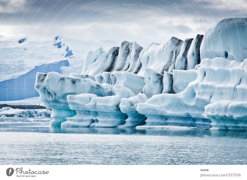 ice worlds Vacation & Travel Ocean Winter Environment Nature Landscape Elements Water Sky Clouds Horizon Climate Climate change Ice Frost Exceptional Fantastic