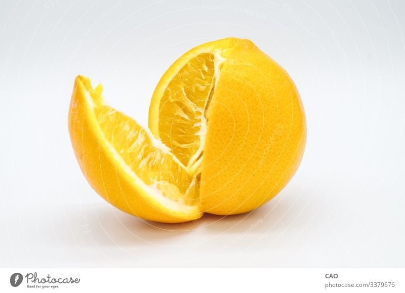 Opening fresh and delicious sweet orange close-up Fruit Orange Dessert Candy Eating Agricultural crop Yellow Colour photo Interior shot Close-up Deserted