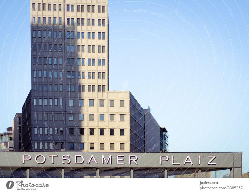 Potsdamer Square Modern Potsdamer Platz Characters Facade High-rise Downtown Berlin Architecture City Skyline Forward-looking Building New building