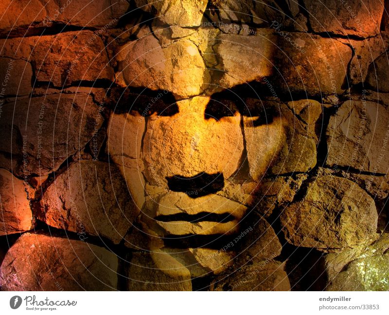 Face on the wall Collage Man Image editing Wall (barrier) Photographic technology
