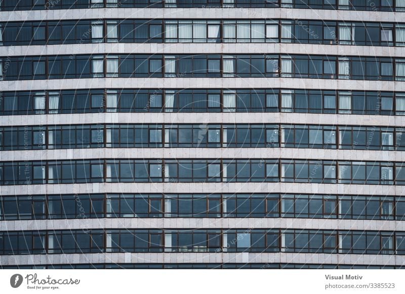 Rows of windows of an urban building rows structure Architecture abstract building facade urban facade color exterior repetition no people pattern outdoors City