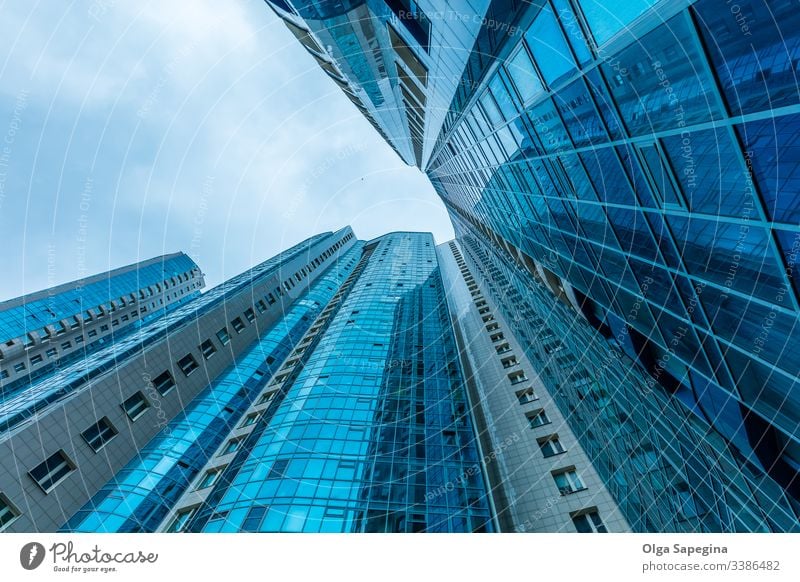 Modern building exterior modern architecture office buildings sky business city facade glass blue background skyscraper urban abstract center structure
