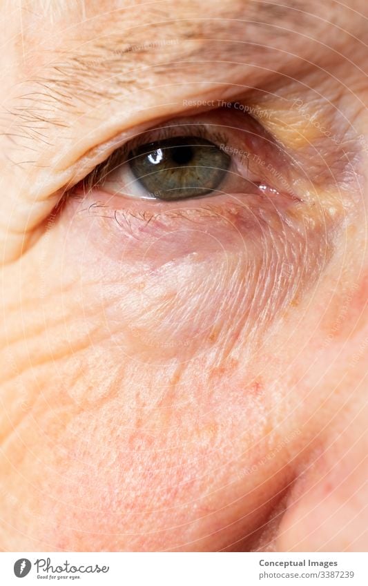 Portrait of a senior caucasian woman eyes themes of retirement senior aging process portrait 1 person adult age aged beautiful beauty caucasian ethnicity