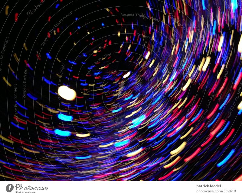 Tunnel of Light Esthetic Blue Black Photography stream Swirl Beam of light psychedelic warp Speed Colour photo Multicoloured Experimental Abstract Pattern