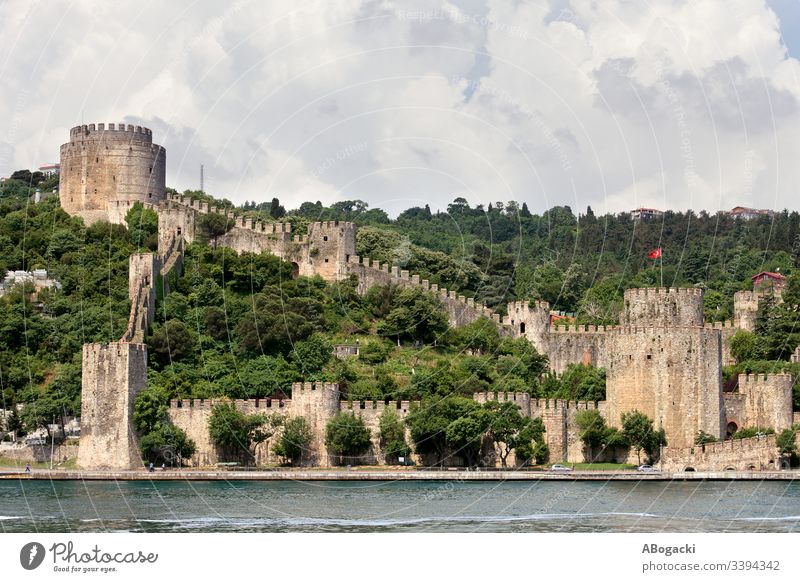 Rumelian Castle or Castle of Europe, medieval landmark on the Bosphorus Strait in Istanbul, Turkey istanbul bosphorus castle of europe turkey citadel