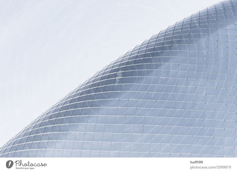 curved glass façade Berlin Architecture Window Curved Facade Financial Industry Financial institution Urban development Modern architecture Abstract Business
