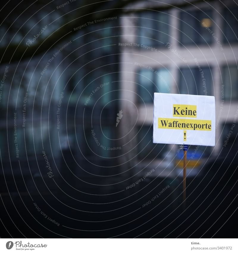 Prohibited offer Demonstration protest Climate protection Poster Hamburg High-rise daylight dunning fridays for future fridaysforfuture Branch creatively