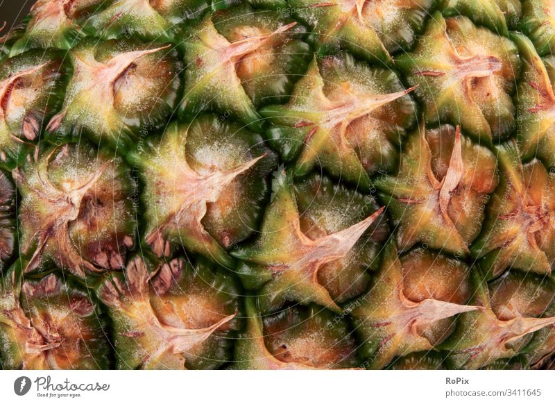 Structure of a pineapple. Pineapple Fruit fruit Asia Natural wood Love fruit fruits vitamins food products Nutrition Eating Exotic Vietnam Malaya boil Kitchen