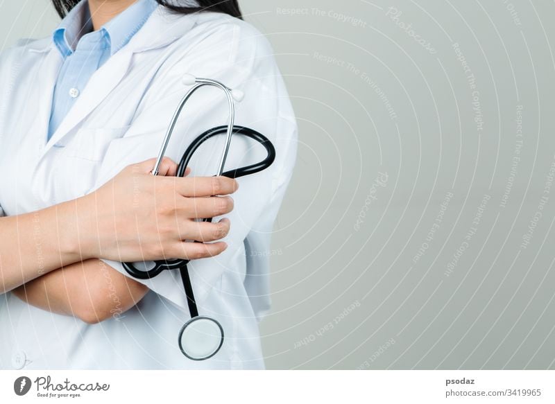 female doctor or physician in the hospital. Concept Of Medical Technology and Healthcare Business adult aged background clinic clinical concept doctoral